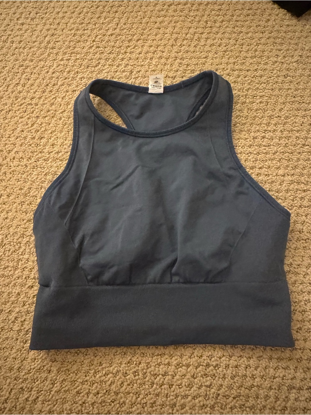 Lululemon Women's Navy High-Neck Sports Bra